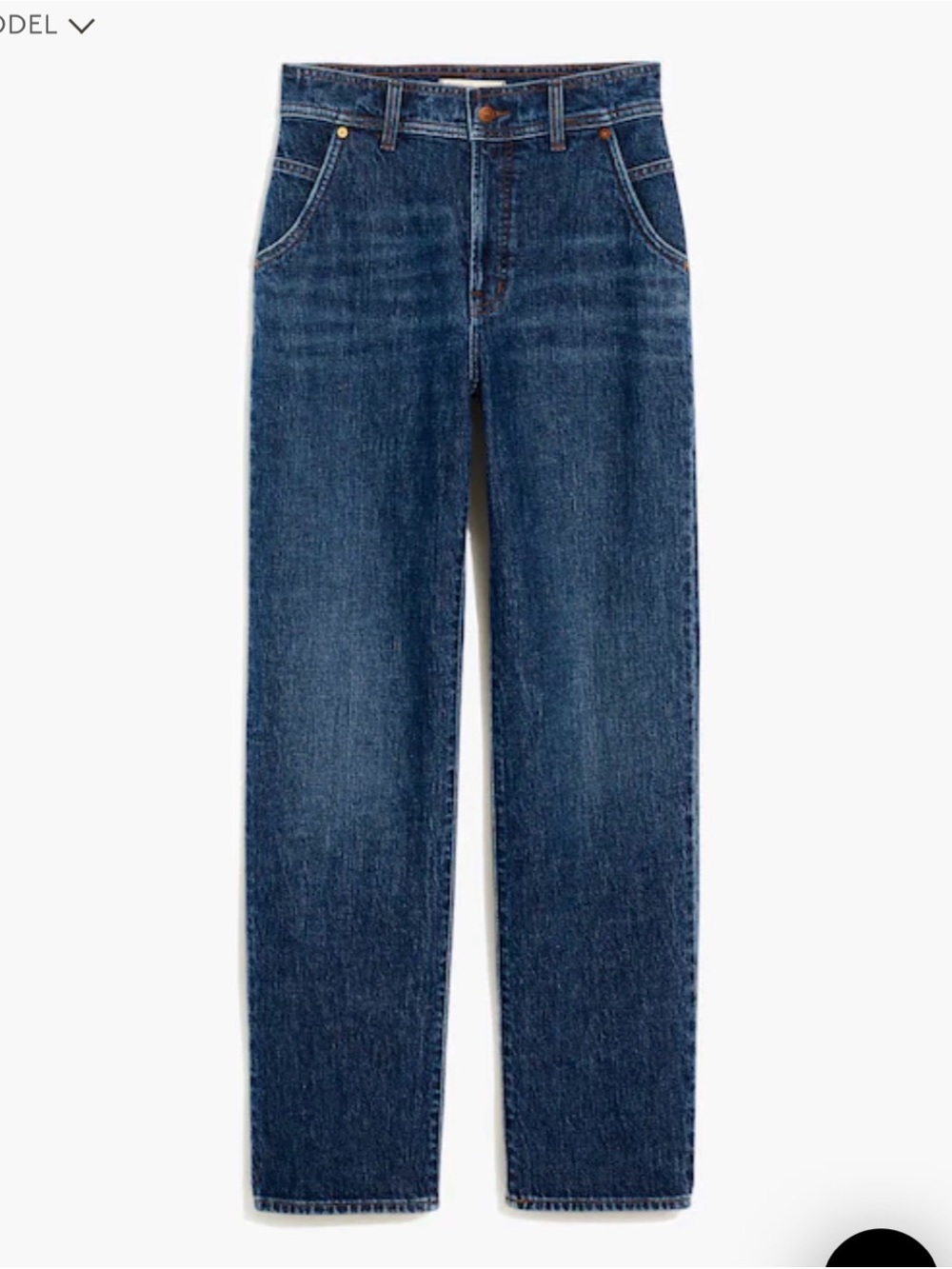 Madewell Perfect Vintage Straight Leg Jeans Stanhill Wash 29 Tall 29T